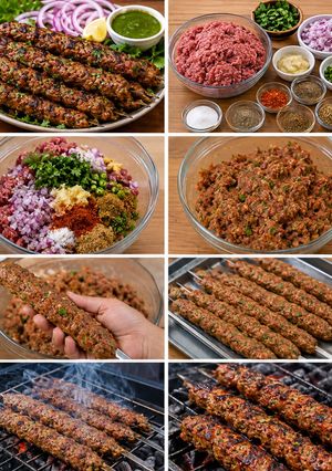 A picture of Beef Seekh Kebab Recipe 🍢.