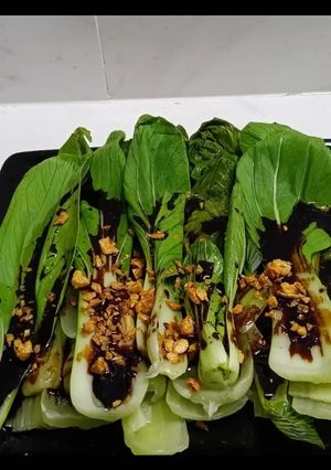Gambar Pak Choi Kicap Bawang Putih