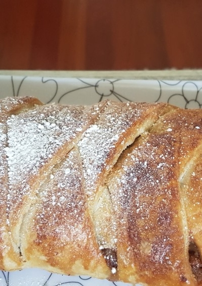 Una foto de Strudel de manzana