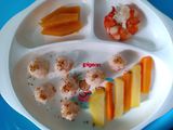 Nasi Bola Udang Kukus - Baby Fingers Food - MPASI 8bulan