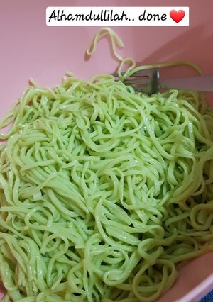 Foto resep Mie hijau basah homemade