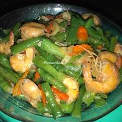 Foto resep Tumis Kacang Panjang Udang