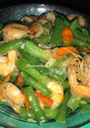Foto resep Tumis Kacang Panjang Udang