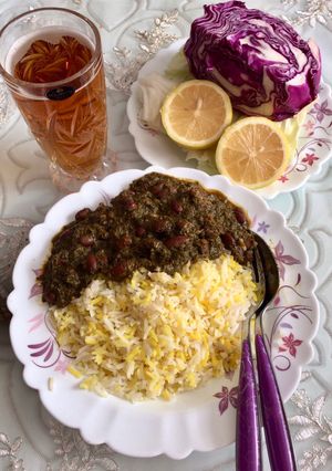 عکسی از دستور قورمه سبزی