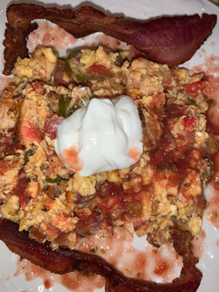 A picture of Scrambled Eggs Southwestern Style.