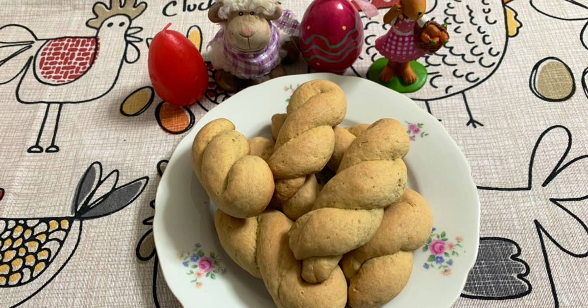 Πασχαλινά αφράτα κουλουράκια με αμμωνία (Easter Cookies with baker's ammonia) συνταγή από τον