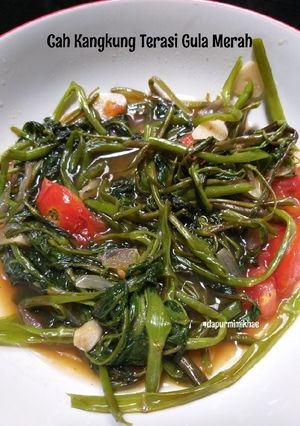 Foto resep 14. Tumis Kangkung Terasi Gula Merah