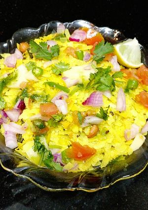A picture of Poha Peanut Bhel.