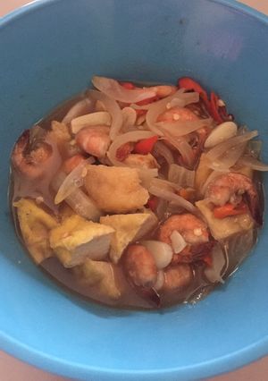 Foto resep Udang, tahu saus tiram super hot