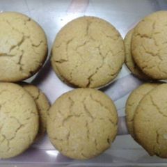 A picture of Eggless whole wheat butter cinnamon cookies.