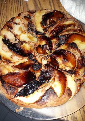 Una foto de Tarta de manzana con panela