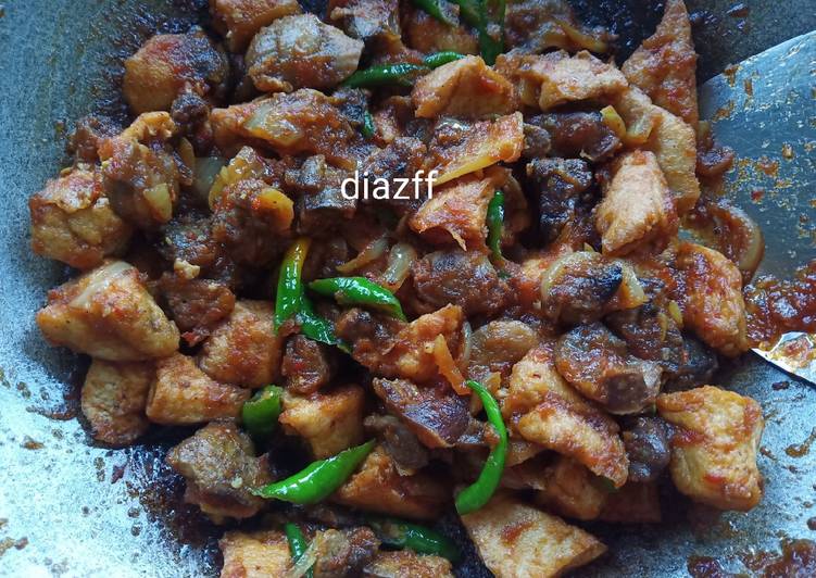 Resep Sambal ati ampela tahu | Cara Membuat Sambal ati ampela tahu Yang Mudah Dan Praktis