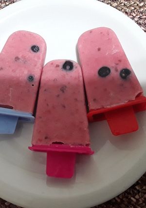 Una foto de Helado de frutos rojos sin azúcar