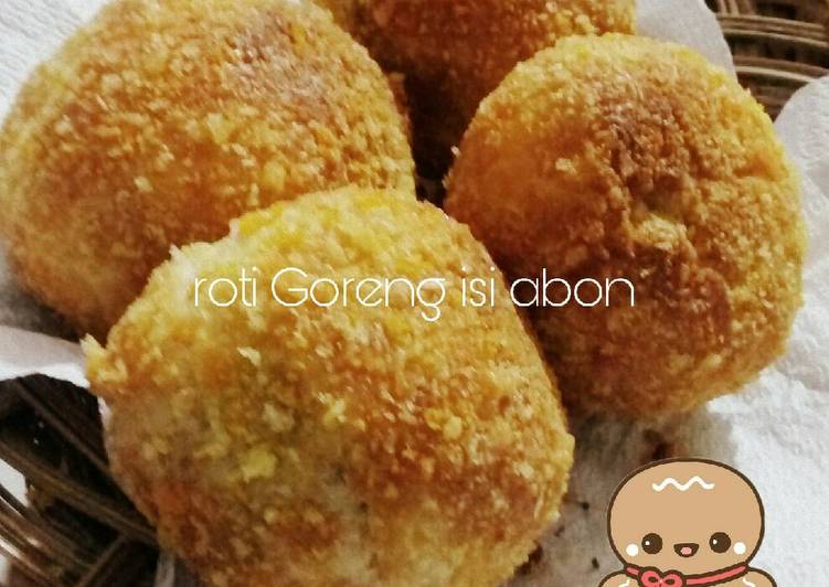 Cara Istimewa LezatRoti Goreng isi abon 