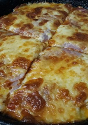 Una foto de Pizza de zapallitos