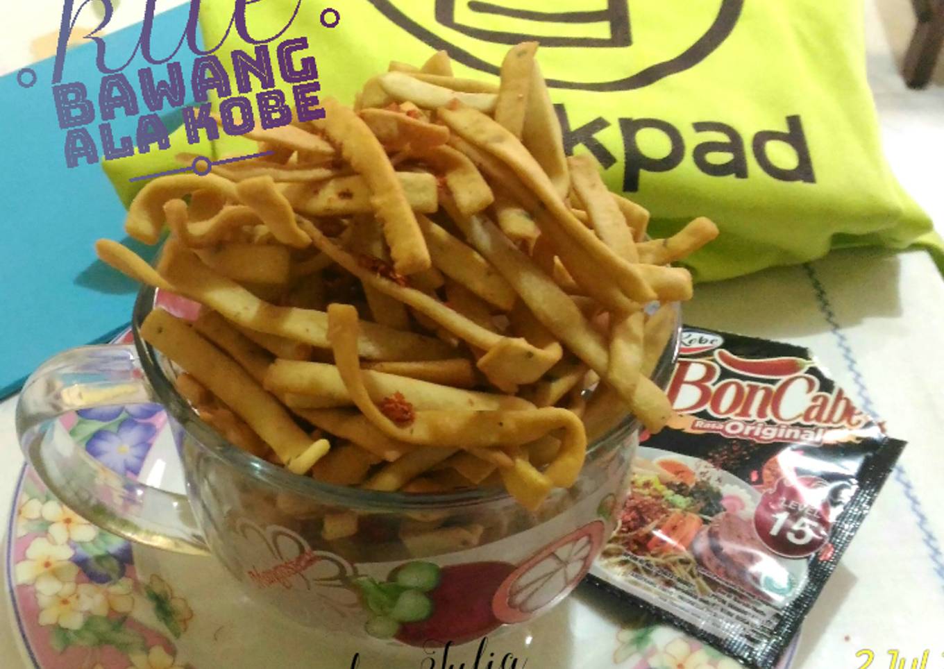 462. Kue Bawang / Stik Bawang / Kue Ladrang KOBE
