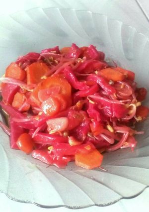 Foto resep Tumis Kulit Buah Naga Wortel Tauge