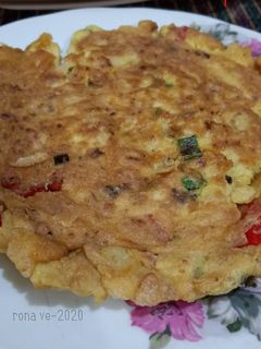 Foto resep Telur dadar tempe