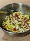 Cocina de aprovechamiento: ensalada de arroz con emulsión de mostaza y miel al estragón