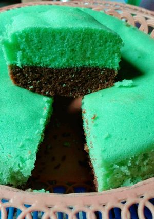Foto resep Bolu pandan coklat super lembut