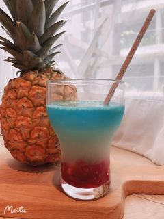 水果漸層（氣泡）飲 的食譜成品照片