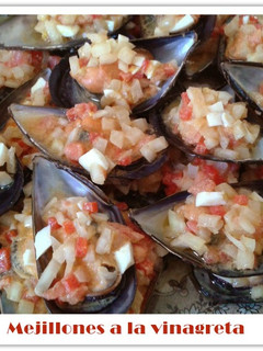 Una foto de Mejillones a la vinagreta