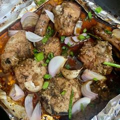 Soya sauce honey chicken (no oil) A picture of Soya sauce honey chicken (no oil).