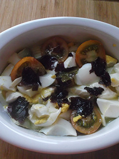 Una foto de Ensalada de algas rojas (dulse)