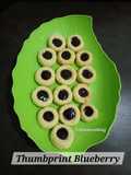 Thumbprint Blueberry Cookies
