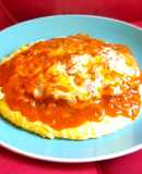 Pollo a la parmesana y polenta