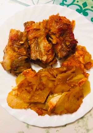 Rác Oldalas Krumplival recept fotója