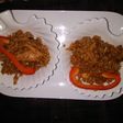 Trigo con sardinas y coco
