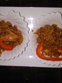 Una foto de Trigo con sardinas y coco