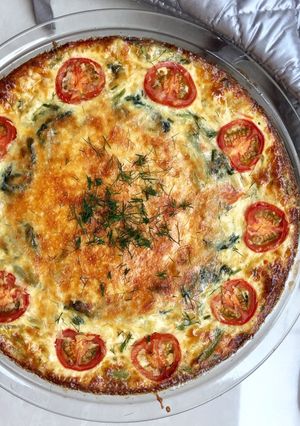 Foto resep Quiche Lorraine with Tomatoes and Miso