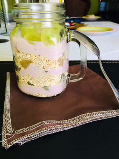 Una foto de Smoothie de frutas y avena