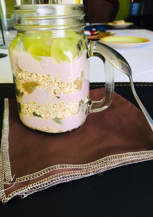 Una foto de Smoothie de frutas y avena