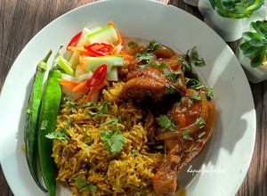 Gambar Nasi Beriani Ayam Masak Merah