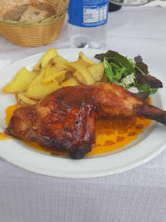 Una foto de Pollo al horno con salsa barbacoa