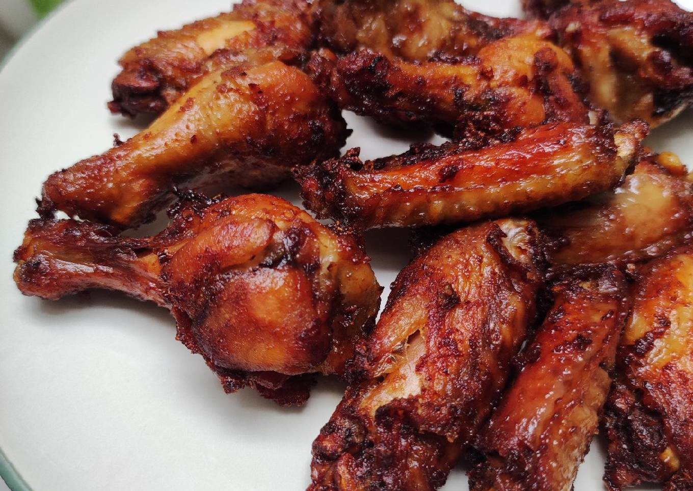 Fried chicken wings :: Sayap ayam bumbu saus tiram