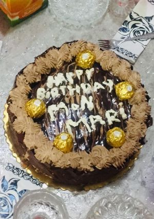 صورة لوصفة كيكة عيد ميلاد زوجي
