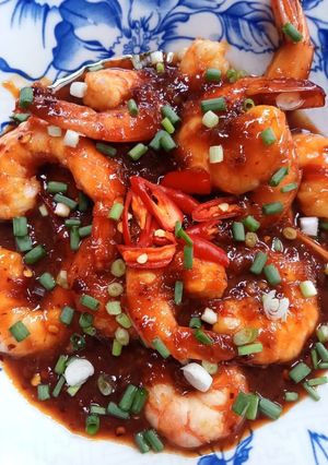 รูปของ กุ้งผัดน้ำพริกเผา