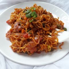 A picture of Kolhapuri Masala  Maggi.