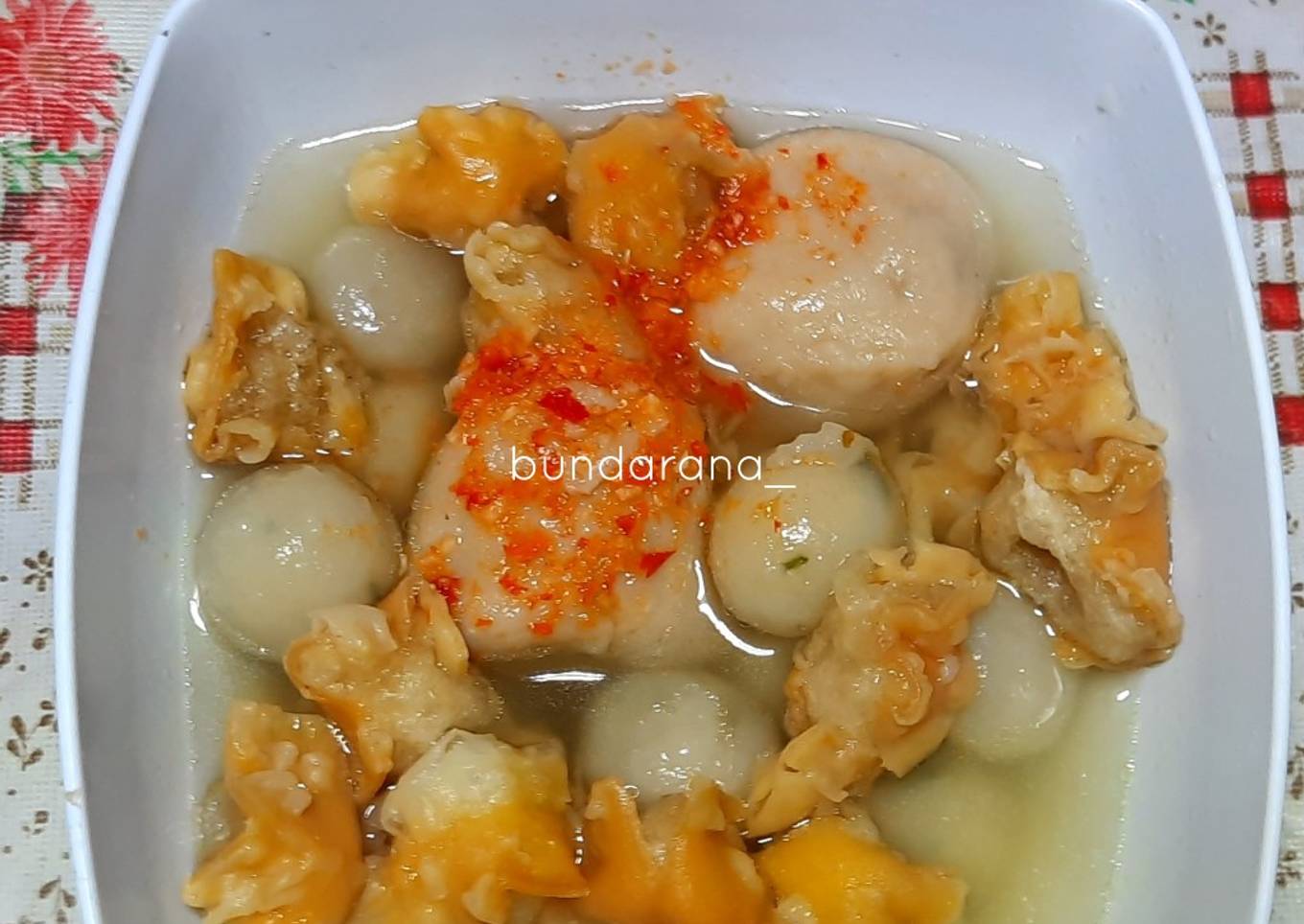 Cilok goang dan baso sapi