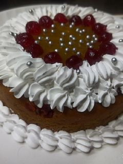 A picture of गेहूं के आटे से और गुड़ से बना मैंगो केक(ganhu ke aate se aur gud se bna mango cake recipe in hindi).