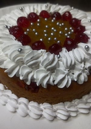 A picture of गेहूं के आटे से और गुड़ से बना मैंगो केक(ganhu ke aate se aur gud se bna mango cake recipe in hindi).