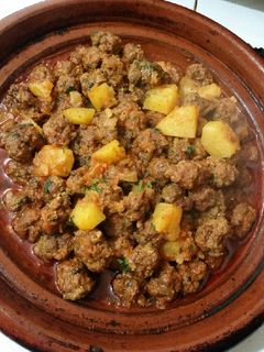 صورة لوصفة طاجين كفتة