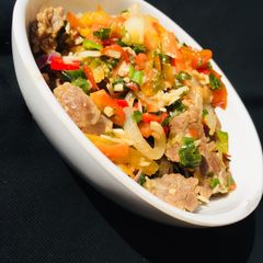 A picture of Beef and Coconut stir fry.