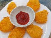 Una foto de nuggets de pollo saludable