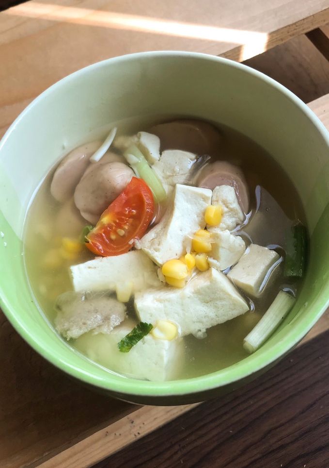 Foto resep Sup Tahu Sosis Praktis