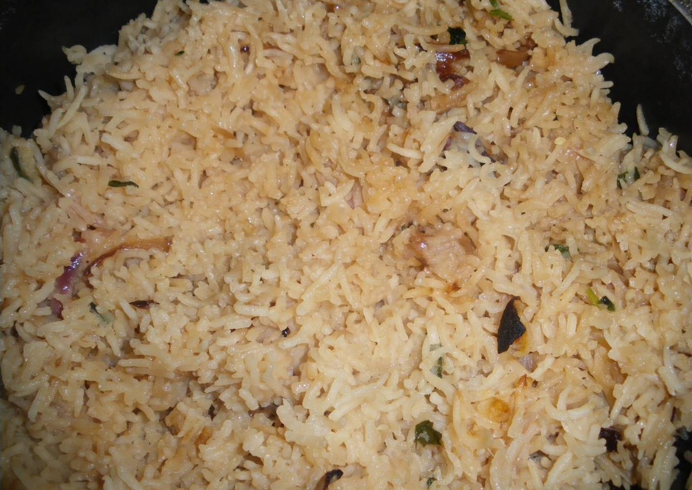 Bagara Khana (Flavored Rice, South Indian Muslim Cuisine)